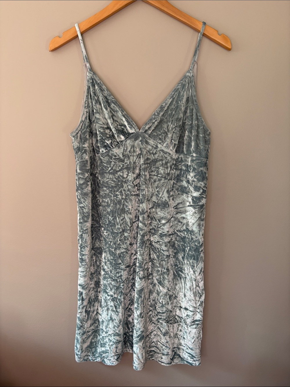 Vintage Forever 21 Crushed Velvet Mini Dress Going Out 90s Babydoll Y2K 2000s